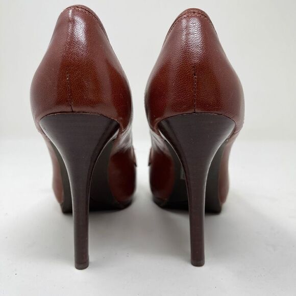 Nine West DancinDark Women's Classic Platform Pumps Slip On Brown Size 6.5 - Picture 7 of 13